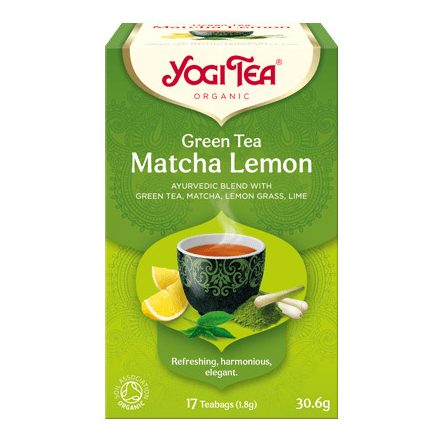 YOGI BIO ZÖLD TEA MATCHA-CITROM 17 filter