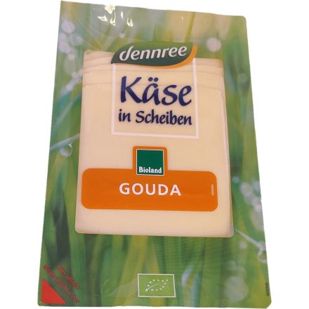 Bio szeletelt gouda sajt lakt.ment. Dennree 150 g