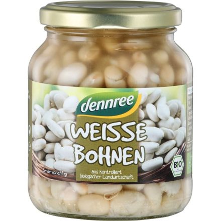 Bio fehérbab Dennree 340g