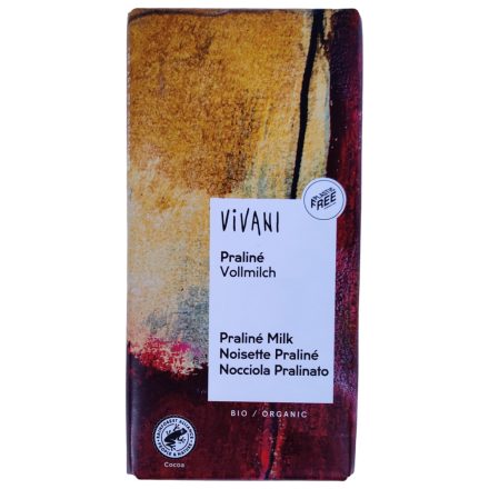 vivani bio tejcsokoládé praliné 100 g