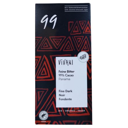 Vivani bio 99% étcsokoládé 80 g