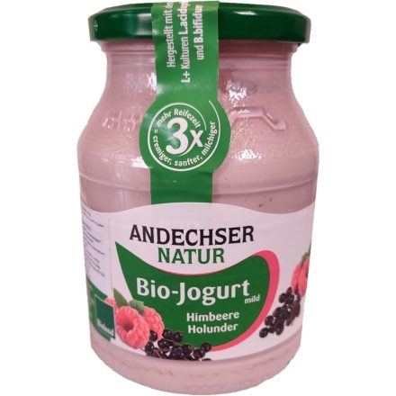 Andechser Málna-bodza joghurt 500ml, bio