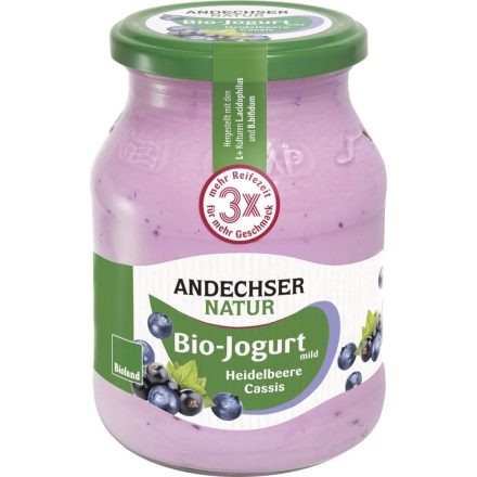 Andechser joghurt áfonya-ribizli bio 500ml