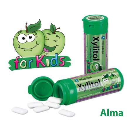 Xylitol kids gyermek rágógumi alma íz 30 db