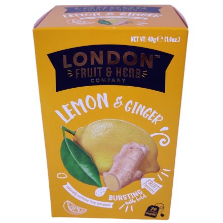 London citrom gyömbér tea 20 filter 40 g