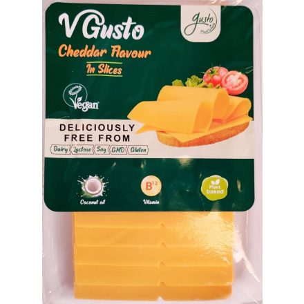 Gusto szeletelt cheddar ízű vegán készítmény 140 g