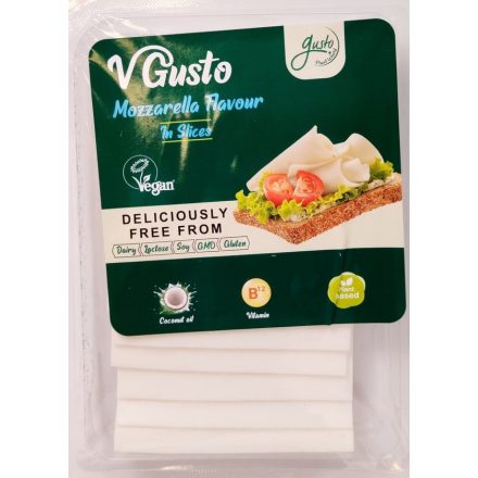 Gusto szeletelt mozzarella ízű vegán készítmény 140 g