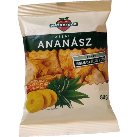 Naturfood aszalt ananász 80 g