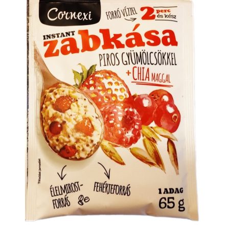 Cornexi zabkása piros gyümölcs-chia mag 65 g