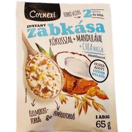 Cornexi zabkása kókusz-mandula-chia mag 65 g