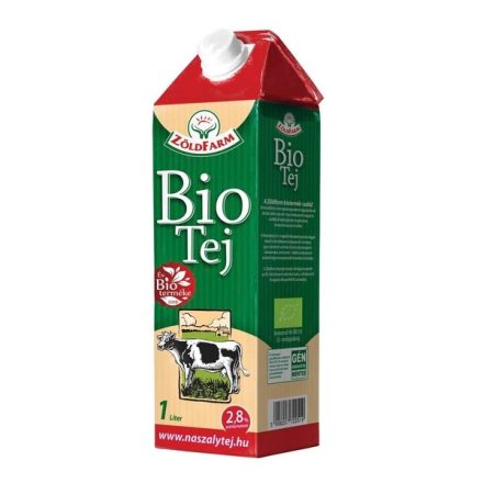 Zöldfarm bio tej 2.8 % uht /tartós/ 1000ml