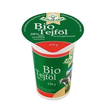 Zöldfarm bio tejföl 150 g