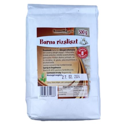 Bonetta barna rizsliszt 500 g