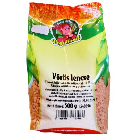 Vegabond vörös lencse 500g