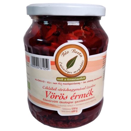 B. BERTA BIO CÉKLA VÖRÖS ÉRMÉK SAVANYÚ 550g