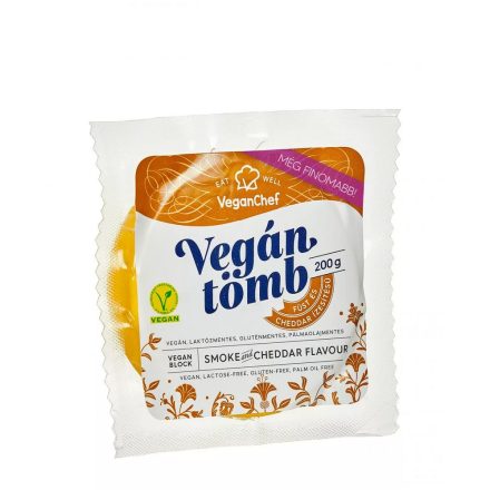 Veganchef vegán tömb füst és cheddar ízű 200 g