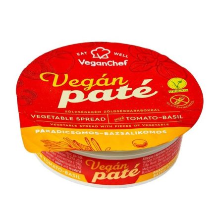 Veganchef paté zöldségkrém paradicsomos-bazsalikomos 110 g