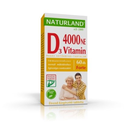 Naturland d-vitamin forte tabletta 60db