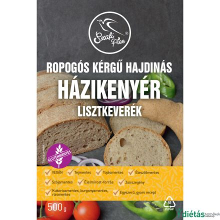 Szafi Free ropogós hajdinás házikenyér lisztkeverék 500 g