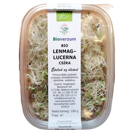 Bio lenmag-lucerna csíra 100g