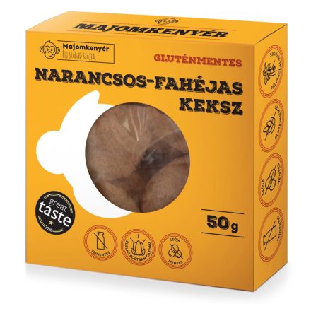 Majomkenyér narancsos-fahéjas keksz 50 g