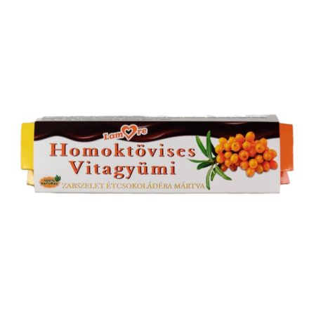 LAMORE vitagyümi zabszelet étcsoki homoktövis 30g