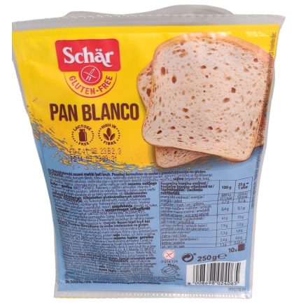 Schär gluténmentes kenyér pan blanco 250 g