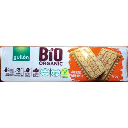 GULLÓN BIO KEKSZ 4 GABONÁS 170G