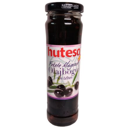 Hutesa | fekete Olajbogyó magozott 156 ml